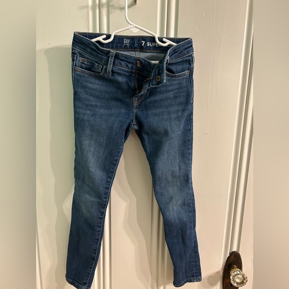 Gap Girls Skinny Jeans Blue Size 7